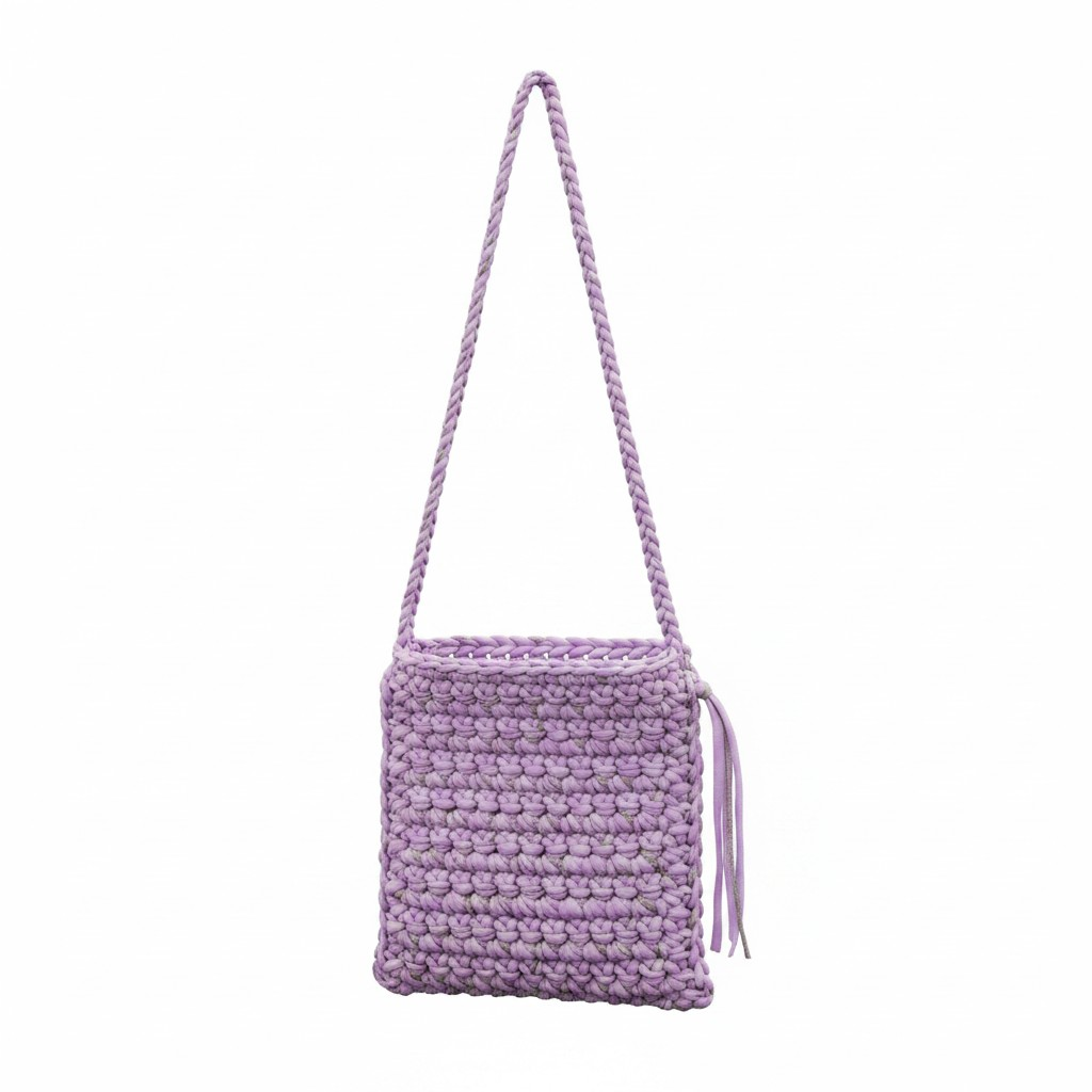 Cartera Crossbody Lavanda y Gris